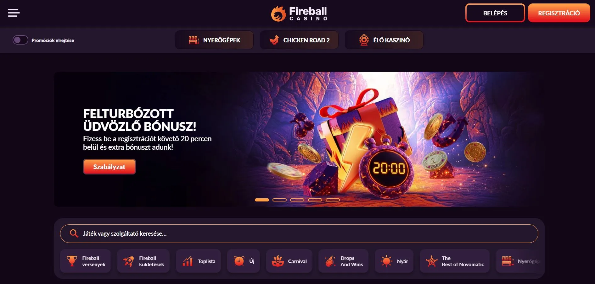 külföldi online kaszinó Fireball Casino.JPG